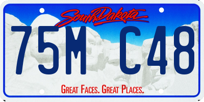 SD license plate 75MC48