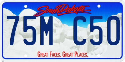 SD license plate 75MC50