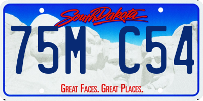 SD license plate 75MC54
