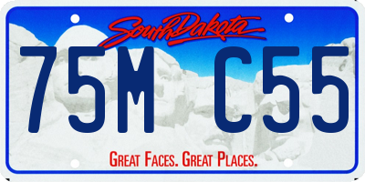 SD license plate 75MC55
