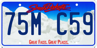 SD license plate 75MC59
