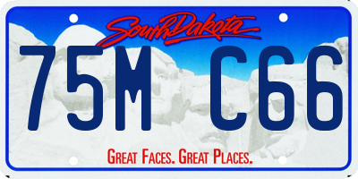 SD license plate 75MC66