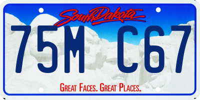 SD license plate 75MC67