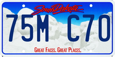 SD license plate 75MC70