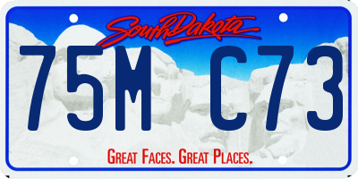SD license plate 75MC73