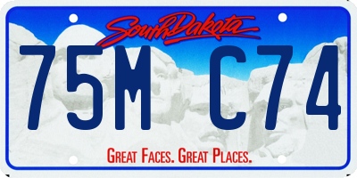 SD license plate 75MC74