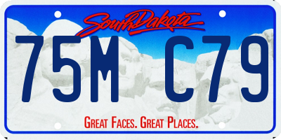 SD license plate 75MC79