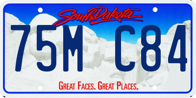 SD license plate 75MC84