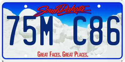 SD license plate 75MC86