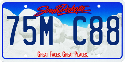 SD license plate 75MC88