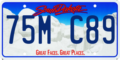 SD license plate 75MC89