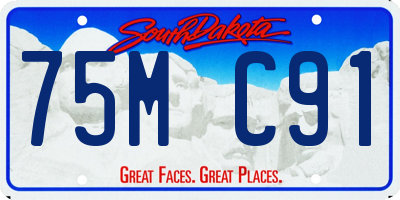 SD license plate 75MC91