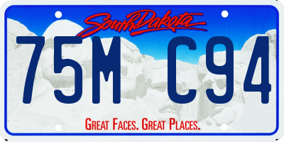 SD license plate 75MC94