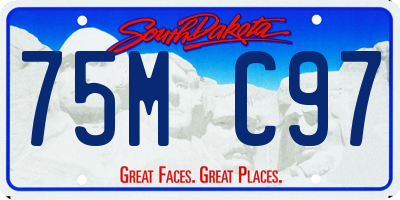 SD license plate 75MC97