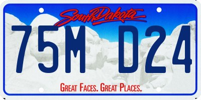 SD license plate 75MD24