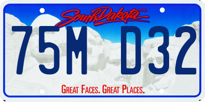 SD license plate 75MD32