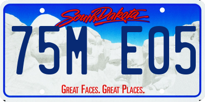 SD license plate 75ME05