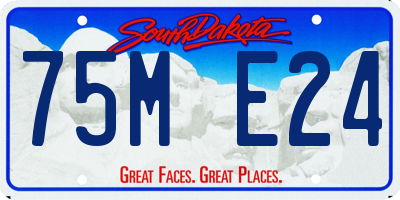 SD license plate 75ME24