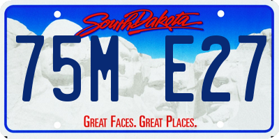 SD license plate 75ME27