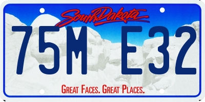 SD license plate 75ME32