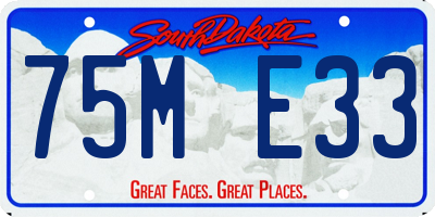 SD license plate 75ME33