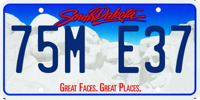 SD license plate 75ME37