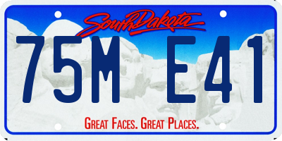 SD license plate 75ME41
