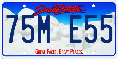 SD license plate 75ME55