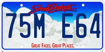 SD license plate 75ME64