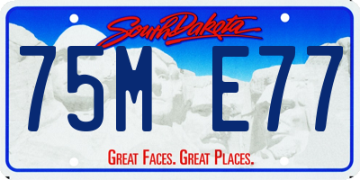 SD license plate 75ME77