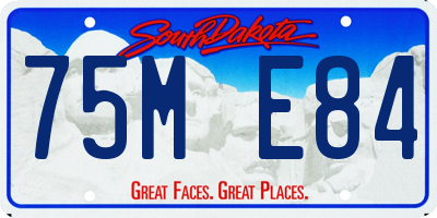 SD license plate 75ME84