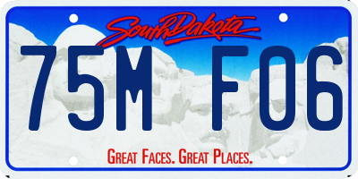 SD license plate 75MF06