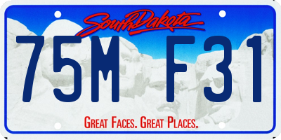 SD license plate 75MF31