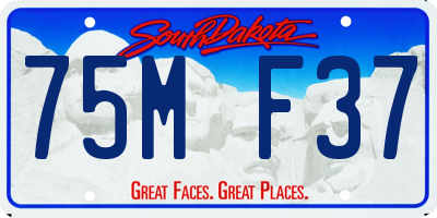 SD license plate 75MF37