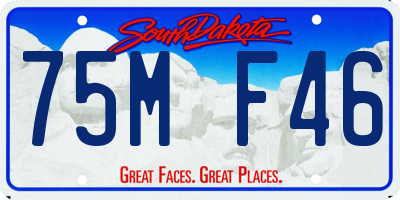 SD license plate 75MF46
