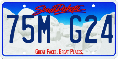 SD license plate 75MG24