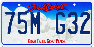 SD license plate 75MG32