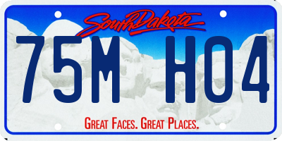 SD license plate 75MH04