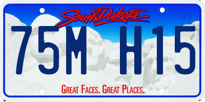 SD license plate 75MH15