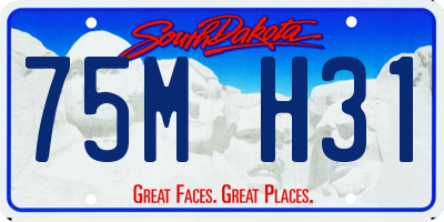 SD license plate 75MH31