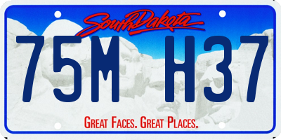 SD license plate 75MH37
