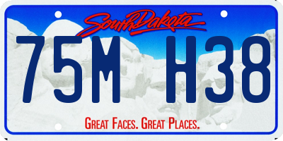 SD license plate 75MH38