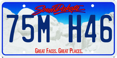 SD license plate 75MH46