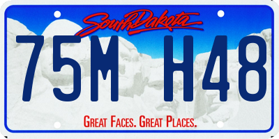 SD license plate 75MH48