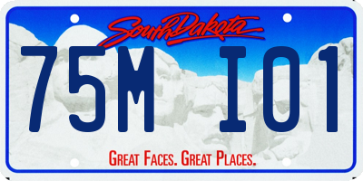 SD license plate 75MI01