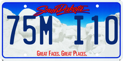 SD license plate 75MI10