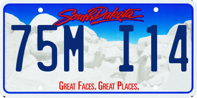SD license plate 75MI14
