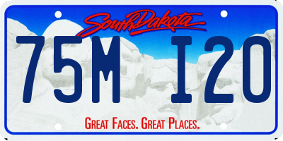 SD license plate 75MI20