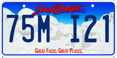 SD license plate 75MI21