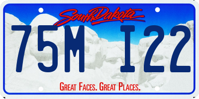 SD license plate 75MI22